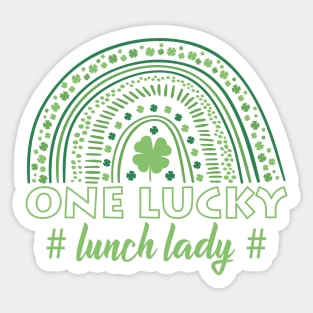 St. Paddy's DayOne Lucky Lunch Lady Sticker